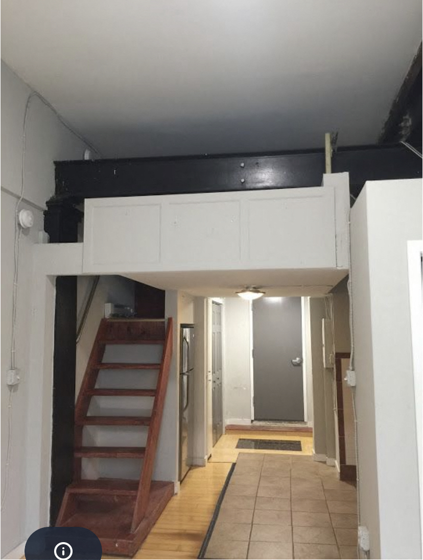 Floor plan for studio, 1 bath, 400 sqft
